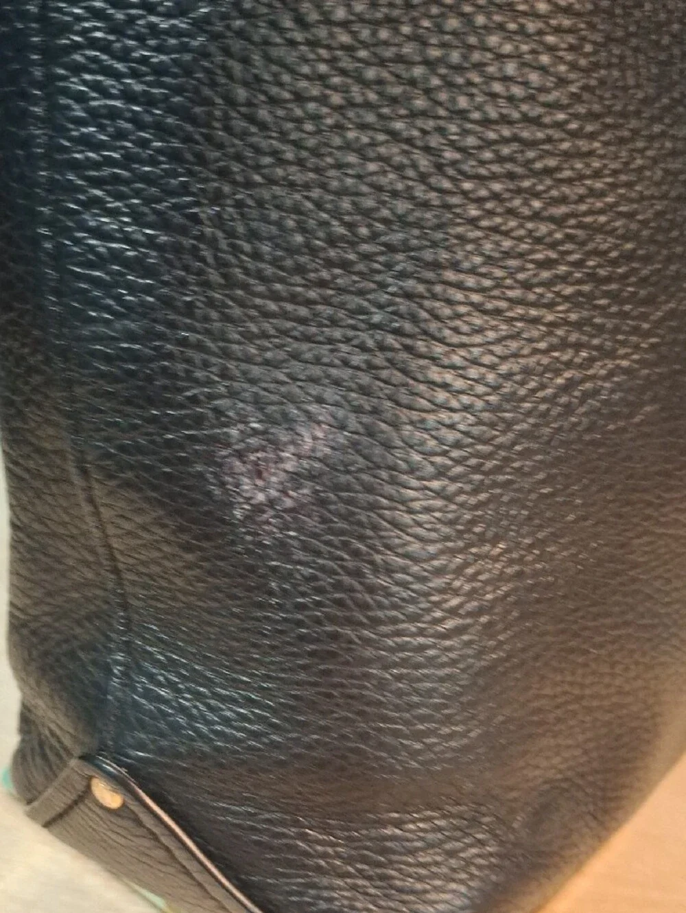 Coach Abby Duffle Black Pebbled Leather Shoulder Hobo with Gold Hardware
